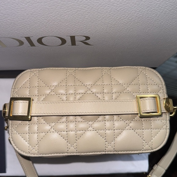 🔥LIKE NEW🔥 Dior Lambskin Cannage Small Diortravel Vanity Case Warm - Picture 6 of 13